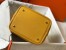 Hermes Yellow Picotin Lock 22 Bag With Braided Handles