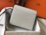 Hermes Mini Sac Roulis 18cm Bag In Pearl Grey Evercolor Calfskin