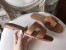 Hermes Oran Sandals In Brown Epsom Leather