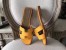 Hermes Oran Sandals In Jaune Epsom Leather