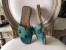 Hermes Oran Sandals In Malachite Epsom Leather