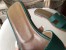 Hermes Oran Sandals In Malachite Epsom Leather