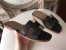 Hermes Oran Sandals In Black Epsom Leather