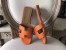 Hermes Oran Sandals In Orange Epsom Leather
