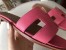 Hermes Oran Sandals In Rose Confetti Epsom Leather