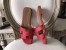 Hermes Oran Sandals In Red Epsom Leather