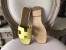 Hermes Oran Sandals In Soufre Epsom Leather
