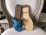Hermes Oran Sandals In Turquoise Epsom Leather