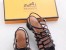 Hermes Oracle Sandals In Black Leather