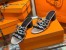 Hermes Tandem Sandals In Silver Metallic Calfskin