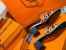Hermes Tandem Sandals In Silver Metallic Calfskin