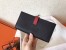Hermes Bi-Color Epsom Bearn Wallet Black/Ruby