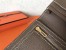 Hermes Taupe Clemence Bearn Gusset Wallet 