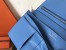 Hermes Blue Jean Epsom Bearn Gusset Wallet 