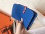 Hermes Bicolor Dogon Duo Wallet In Blue/Piment Leather