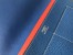 Hermes Bicolor Dogon Duo Wallet In Blue/Piment Leather
