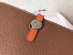 Hermes Bicolor Dogon Duo Wallet In Brown/Orange Leather