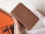 Hermes Bicolor Dogon Duo Wallet In Brown/Orange Leather