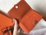 Hermes Bicolor Dogon Duo Wallet In Brown/Orange Leather