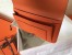 Hermes Bicolor Dogon Duo Wallet In Brown/Orange Leather