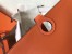 Hermes Bicolor Dogon Duo Wallet In Jean/Orange Leather