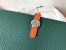 Hermes Bicolor Dogon Duo Wallet In Malachite/Orange Leather