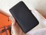 Hermes Bicolor Dogon Duo Wallet In Black/Taupe Leather