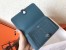 Hermes Bicolor Dogon Duo Wallet In Red/Jean Leather