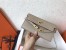 Hermes Kelly Classic Long Wallet In Grey Epsom Leather