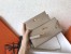 Hermes Kelly Classic Long Wallet In Grey Epsom Leather