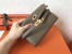 Hermes Kelly Classic Long Wallet In Taupe Epsom Leather