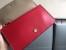 Valentino Medium Rockstud Clutch In Red Calfskin