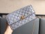 Valentino Rockstud Spike Crossbody Clutch In Pastel Grey Lambskin