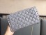 Valentino Rockstud Spike Crossbody Clutch In Pastel Grey Lambskin
