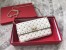 Valentino Rockstud Spike Crossbody Clutch In White Lambskin