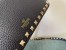 Valentino Small Rockstud Crossbody Bag In Black Grainy Calfskin