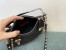 Valentino Small Rockstud Crossbody Bag In Black Grainy Calfskin