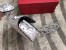 Valentino Rockstud Spike Small Bag In Silver Metallic Lambskin