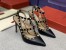 Valentino Rockstud Ankle Strap Pump 100mm In Black Grainy Calfskin