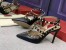 Valentino Rockstud Ankle Strap Pump 100mm In Black Grainy Calfskin