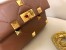 Valentino Medium Roman Stud Chain Bag In Teak Brown Nappa