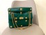 Valentino Roman Stud Chain Bag In Green Lambskin