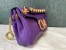 Valentino Stud Sign Shoulder Bag In Purple Nappa Leather