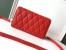 Saint Laurent Angie Chain Bag In Red Diamond Lambskin 