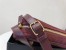 Saint Laurent Monogram All Over Camera Bag In Bordeaux Suede