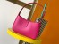 Saint Laurent Le 5 À 7 Hobo Bag in Pink Smooth Leather