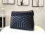 Saint Laurent Loulou Medium Bag In Black Matelasse Leather
