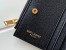 Saint Laurent Cassandre Bi-fold Wallet in Black Matelasse Leather