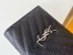 Saint Laurent Cassandre Bi-fold Wallet in Noir Matelasse Leather