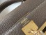 Hermes Taupe Clemence Kelly 28cm Bag